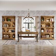 Tribesigns 4-Tier Wood Bookshelf With Ample Storage, 71" Tall White Bookcase, Freestanding Display Shelf With Classic Shape, Modern Large Library Book Shelf For Living Room, Home Office - Brown - View 6