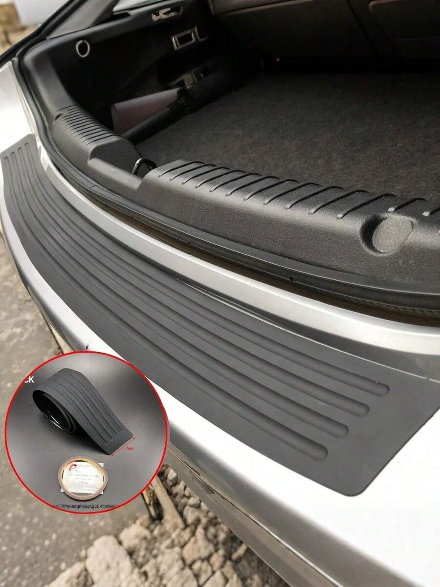 Tấm bảo vệ cản sau xe hơi đa năng, tấm bảo vệ bậc cửa cốp chống trầy xước, màng bảo vệ chống va chạm bằng cao su. - A - Xem 1