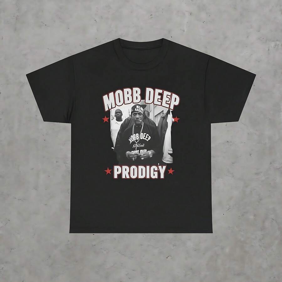 Mobb Deep Tee_ Vintage 90s Hip Hop Fashion - Black - View 1