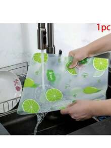 4/1-Piece Moisture-Proof Pad - Moisture-Proof, Anti Slip, Washable, And Reusable. Featuring A Novel Lemon Pattern. Door Mats, Personalized Gifts, Kitchen Essentials, Tools, Kitchen Gadgets, Kitchen Supplies, Cooking, Kitchen, Kitchen Accessories, - Multicolor - View 13