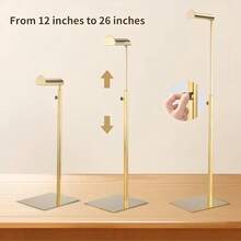 1pc Retractable Metal Handbag Hook, Desktop Display Stand, Bag & Jewelry Display Rack, Suitable For Closet, Boutique And Store - Multicolor - View 7