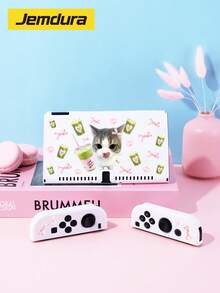 Accessories For Nintendo Switch, Cartoon Cat & Bow Design Compatible With Switch NS/Switch OLED/Switch Lite Protective Case, Storage Bag, Game Card Holder Case, Best Gift Compatible With Switch Players, Valentine's Day/Spring Romantic Gift - View 10