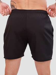 KIT OF 5 Men's Shorts In Tactel Elastane Resin, Casual, Comfortable With Pockets - 鉛灰/海軍藍/黑/綠/粉紅色 - 查看 8