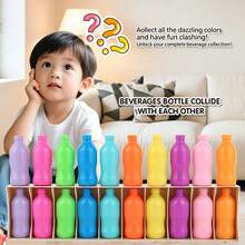 1Set Colorful Bottle Collision Memory Game – Kids Educational Interactive Toy For Color Matching & Cognitive Learning - Multicolor - View 5