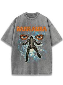 New 2026 Model, 100% Washed Cotton, Urban Casual Style, Suitable For Parties Or Festivals, Soft And Breathable Fabric, Modern Print Design, Unisex, Lightweight And Comfortable To Wear, Vintage Fashion Design. - 黑色 - 查看 7