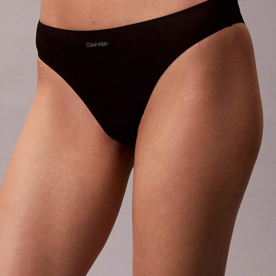 Calvin Klein Perfectly Fit Ultralight Bikini QF8573 Thongs For Women Underwear - Black - View 1