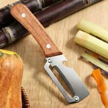 1 cái (2 trong 1) Dụng cụ gọt vỏ rau củ quả đa năng bằng thép không gỉ, có thể mở nắp chai, thích hợp để gọt vỏ cà rốt, khoai tây, bí đao, mía, bí ngô, thiết kế tay cầm tiện dụng - Nhiều màu - Xem 2