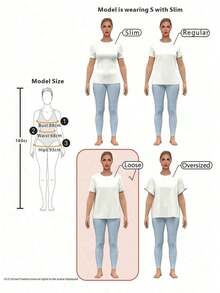 1 Piece Of Women's Pure Cotton Casual T-Shirt, With Simple And Elegant Design Print, Round Neck And Short Sleeve, Fun Street Style For Summer, Surprise Gift For Family And Friends, 180g 100% Cotton. - 白色 - 查看 5