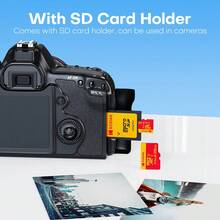 Kodak 32GB C10 Micro SD卡 64GB 128GB 高速 100MB/S U3 V30 Class10 Micro SD卡 256GB 512GB 附轉接卡 Mini TF卡 用於相機電腦手機 - 查看 5