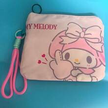 SANRIO 可爱卡通猫咪便携化妆包，旅行必备收纳袋，手机包，酷洛米旋律拉链包，学生文具铅笔盒 - 查看 20