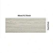 20pcs Wood Grain Self-Adhesive PVC Floor Tiles, Thick Stone Plastic Non-Slip Wear-Resistant PVC Floor Stickers For Bedroom, Living Room - DM Stickers - View 3
