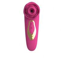 1pc Rose Suction Vibrator, 5-Speed Powerful Suction And G-Spot Suction Toy, Body  Silicone, Nipple And Clitoral Stimulation, Vaginal Licking Toy, Female Adult Sex Toy, Couple Valentine'S Day Gift - 高級玫瑰 - 查看 2