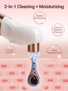 JMMO 1pc Rechargeable Smart Facial Cleansing Brush, 6pcs Replaceable Brush Heads, Micro-Bubble Technology, Deep Cleansing Blackheads, 300mAh Lithium-Polymer Battery, Fragrance-Free, Home Skincare Beauty Tool Set (Valentine's Day Gift) - White - View 6