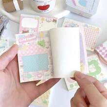 Cute Series Mini Bun A7 Retro Memo Pad, Non-Sticky Notepad Material, High-Quality Decorative Stationery For Students, Suitable For Back To School, Graduation Season, Holidays School Supplies - one-size - View 4