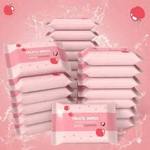 20 Packs (10 Sheets Per Pack) Disposable Portable Wet Wipes, Non-Woven Cleaning Wet Wipes For Daily Items, Convenient For Carrying Out - 1 - 查看 1