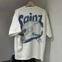 Carlos Sainz Williams F1 T-Shirt, Sainz 55 Racing T-Shirt, Vintage  T-Shirt, Gift For Carlos Sainz Fans MQB2 ULYY - 白色 - 查看 4