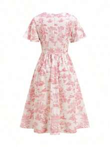 Vestido de mujer con cuello en V con estampado floral romántico, estilo campestre adecuado para Pascua y vacaciones, dulce y elegante para vacaciones, citas, fiestas, graduaciones, bodas y playa. Vestido de verano para mujer, ropa de verano para vacaciones, vestidos de verano de talla grande, vestido de verano de talla grande, vestido de playa, vestidos de verano para mujer, vestidos de verano para mujer, vestido modesto de Pascua, vestido de té, vestido floral amarillo para mujer, vestido de primavera amarillo para mujer, vestido de limón para mujer, vestido de primavera modesto para mujer, ropa de primavera/verano para mujer, vestido de vacaciones para mujer, vestido bohemio para mujer, vestido floral de verano para mujer, vestido casual de verano, vestido de estilo español amarillo para mujer, vestidos casuales de mujer, vestido de primavera para mujer, vestidos de verano para mujer, vestido floral para mujer, vestido vintage para mujer - Rosa coral - Ver 2