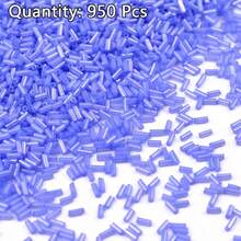 950-15000颗/袋彩色玻璃珠，适用于刺绣、DIY手工手链、项链、耳环和装饰品 - 長管狀珠子 - 查看 20