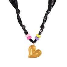 1pc Bohemian Ocean Style Creative Fashion Necklace, Elegant, Exquisite, Luxurious, Charming, Sweet And Bold Design, With Titanium Steel Starfish, Heart, Flower, Cross, Sun And Beaded Print. This Fashion Scarf-Style Necklace Is Perfect As A Graduation Ball Or Party Gift For Women, Sisters Or Couples. Ideal For Valentine's Day, Daily Wear, Dating, Parties, Holidays, Gifts, Summer, Beach And Vacation. - Multicolor - View 17