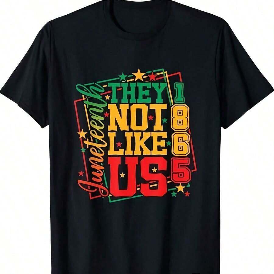 Camiseta Retro Divertida de Juneteenth 1865: No les gustamos - Negro - Ver 1