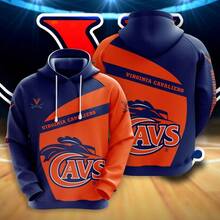 Virginia Cavaliers 3D Hoodie, Zip Hoodie - Multicolor - View 1