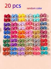 20pcs/40pcs Candy Color Hair Clips Set, Cute Non-Damaging Side Bangs Hair Accessories, Suitable For Photo Shooting, Travel, School, Commute, Home Daily Use - Multicolor - View 14