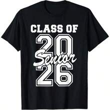Cute Unisex Premium Casual T-Shirts, "Super Proud Aunt Of 2026" Graduation Family T-Shirt, Comfortable Loungewear, Everyday Fashion, Party T-Shirt, Unisex Style, Gift T-Shirt, Sizes S - XXXXL, Black - 黑色 21 - 查看 6