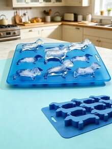 1pc 3D Dachshund Chocolate Cake Mold - Dachshund Mold, Dachshund Mold, Dachshund Cake Mold, Baking And Cooking Decoration, Easy Release Silicone Tray, With Multiple Compartments, Simple Barrel Design With Lid - A - View 4