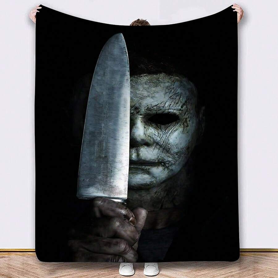 Warner Bros Cross-Border Horror Character Pattern Flannel Blanket Foreign Perverted Murderer Movie Character Blanket - wx0805031 - 查看 1