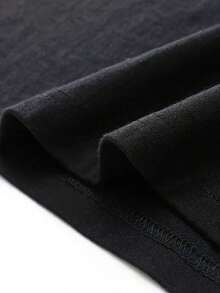 T-shirt vintage à manches courtes pour homme\Nouveauté printemps/été 2026\Vêtement doux et respirant pour tous les jours, adapté à toutes les saisons, style décontracté, parfait pour l'été, imprimé, tissu léger, un incontournable pour les soirées. - Noir - Voir 5