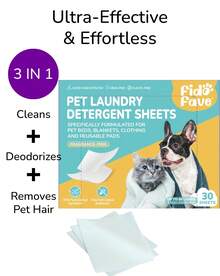 Pet Laundry Detergent Sheets For Dog Bedding And Blankets Pet Odor Remover Washer Sheets For Pet Hair And Pet Laundry - 30 Sheets - View 3