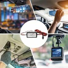 Filtro de Alimentación de 24V CC Anti-interferencias, Rectificador de Energía Estable con Conector de Relé para Cámara de Visión Trasera de Automóvil - rojo - Ver 3