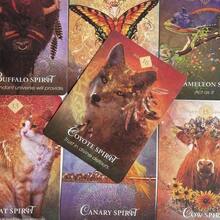 1pc Mythical Creature Oracle Cards, English Version Divination Tabletop Game Tarot Cards - Multicolor - View 4