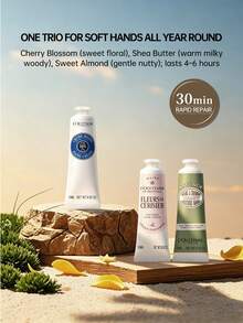 L'Occitane Set Hadiah Krim Tangan 3pcs (Shea Butter, Cherry Blossom, Almond) 10ml*3 - kecil 10ml*3 - View 5