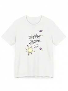 Nueva Camiseta de Manga Corta con Estampado de Gato Lindo Estilo Rock Star para Primavera/Verano 2026, Camiseta Casual y Elegante para Mujer, Adecuada para el Verano - Alta Calidad - Blanco - Ver 7