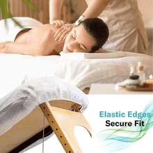 Ga trải giường dùng một lần, ga giường co giãn bền, ga giường SPA dùng một lần thoáng khí, làm từ vải không dệt màu trắng - Nhiều màu - Xem 2