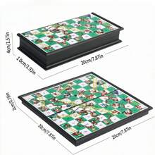 1pc Snakes And Ladders Foldable Chessboard Game, Educational Puzzle Strategy Toy - Multicolor - View 4