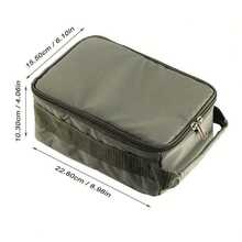 Multifunctional Fishing Tackle Storage Bag, Detachable Compartments + Mesh Pockets, Large Capacity Lightweight Fishing Gear Bag - Army Green - View 2