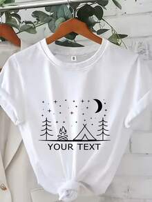 The New Modern Minimalist Model For This Year: Women's Casual Sports T-Shirt, Short Sleeve T-Shirt, A Garment That Combines Tenderness And Modernity, Modern And Versatile For Sports, Casual Daily Wear And Various Occasions, A Feminine Blouse For Informal Daily Use. - 白色 - 查看 1
