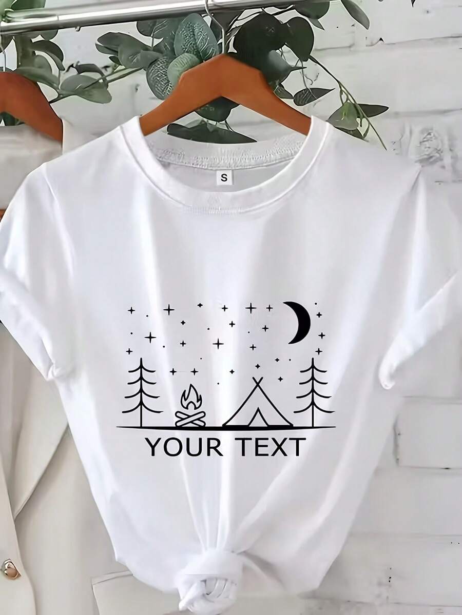 The New Modern Minimalist Model For This Year: Women's Casual Sports T-Shirt, Short Sleeve T-Shirt, A Garment That Combines Tenderness And Modernity, Modern And Versatile For Sports, Casual Daily Wear And Various Occasions, A Feminine Blouse For Informal Daily Use. - 白色 - 查看 1