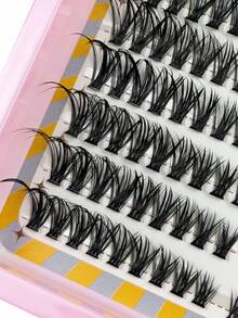 Hinarin 216簇 D型卷翘 40P 仿貂毛假睫毛 0.07mm 左右眼混合自然睫毛嫁接 3D 俄式假睫毛 个人化妆睫毛簇、单根睫毛、假睫毛、假睫毛 - D - 查看 4
