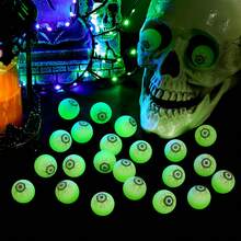 10pcs/ Glowing Halloween Decorative Eyeballs, Suitable As Halloween Party Favors, Game Prizes, Candy Party Decorations, And School Gifts. Also Suitable For Interior Decoration, Crafts, Car DIY Decorations, Collectibles, And Practical Party Gifts. - Halloween Glow-in-the-dark Eyeballs - View 4