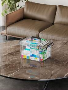 Thickened Waterproof Multi-Layer Medicine Storage Box, Clear Organization And Classification, Transparent Visible, Suitable For Home, Travel, Office, Party Use, Box, Organizer, Emergency Kit - Multicolor - View 6