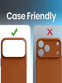 MIGAE 1pc Full Coverage Camera Lens Protector Film, Suitable For IPhone 17/16 Pro Max/17 Air/15/14/13/12/11, Accessory Rear Lens Glass - Clear - View 5