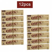 OHIS 新款手工捲紙附濾桿與捲紙頭，24本共768張，每本32張紙+32個捲紙頭，44*108mm 未漂白木漿，平滑慢燃，可媲美 RAW 與 OCB，便攜式，送男友的理想節日禮物 - 棕色 - 查看 11