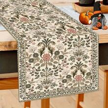 1 buah Taplak Meja Linen, Taplak Meja Cetak 2D Motif Bunga Vintage, Dekorasi Dapur dan Ruang Makan, Cocok untuk Dekorasi Pesta Ulang Tahun Bertema Pertanian, Pelindung Meja Dapur Rumah, Bentuk Persegi Panjang - MultiWarna - View 8