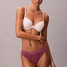 Calvin Klein Calvinklein Maximum Cotton Thong Underwear  Women  Panties QD5292  Thongs For Women Underwear - Berry Wild - 查看 2