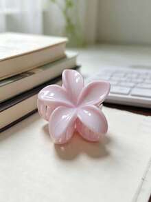 1 pieza Pinza para el cabello con flor de margarita en degradado de rosa ónix estilo bohemio, accesorio para el cabello inspirado en la naturaleza para vacaciones en la playa - Multicolor - Ver 5