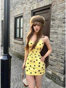 Women Midi Dresses - Yellow - View 5