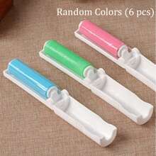3pcs/Set Random Portable Pet Hair Remover Roller - Washable & Foldable Design, Includes 1/2 Replacement Rollers - Suitable For Clothes, Carpets, Soft Pads, Hair Stickers, Bedding And Brushes - View 8